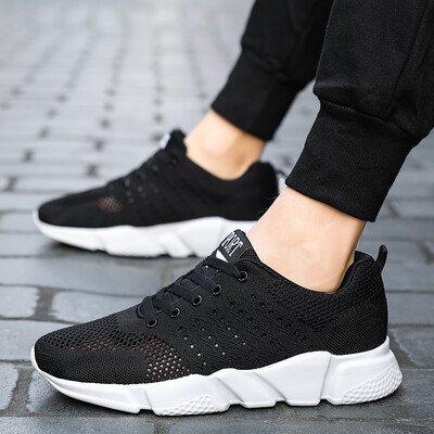 

2019 new summer shoes mens wisdom smoked shoes tide shoes breathable casual wild Korean version of the trend of black flying woven shoes