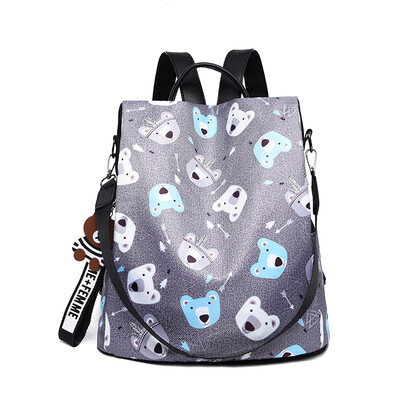 

Shoulder bag womens national style backpack womens shoulders Oxford printed travel bag travel bag womens bag