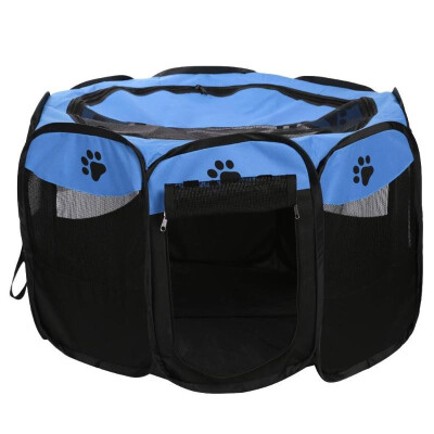 

Portable Folding Pets Dog Tent House Cage Puppy Dogs Outdoor Kennel Fence