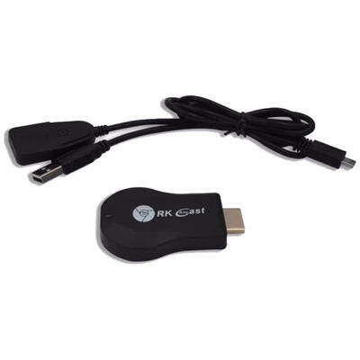 

RKANYCAST M9 Miracast Wireless Display Receiver 1080P HDMI WiFi Media Streamer Adapter Chromecast Airplay DLNA TV Stick -US Plug