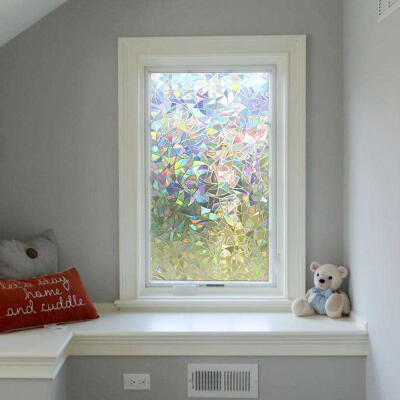 

Greensen 3D Window Films Privacy Film Static Decorative Film Non-Adhesive Heat Control Anti UV