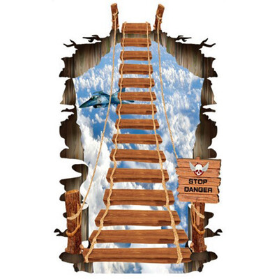 

3D Ladder-Style Wall Stickers Murals Wall Decals Wallpaper Removable Wall Decor Decorative