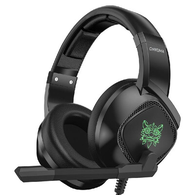 

ONIKUMA K19 35mm Wired Gaming Headset Over Ear Headphones Noise Canceling E-Sport Earphone with Mic LED Lights Volume Control Mut