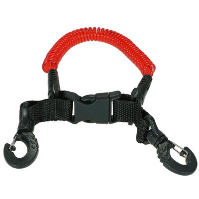 

Safety Diving Lanyard Coiled Lanyard with Quick Release Buckle for Camera Torch Gear Equipment