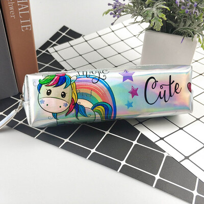 

Pencil Case Creative Cute Pencil Cases Bag Organizer with Zipper Large Capacity Colorful Laser