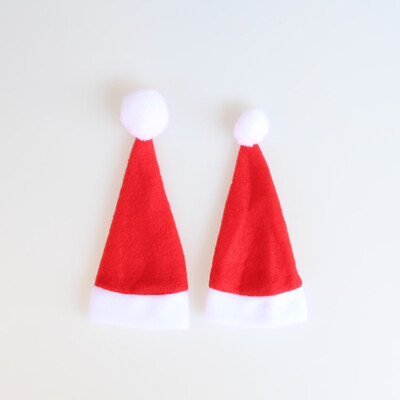 

Tailored 10PCS Christmas Caps Cutlery Holder Fork Spoon Pocket Christmas Decor Bag