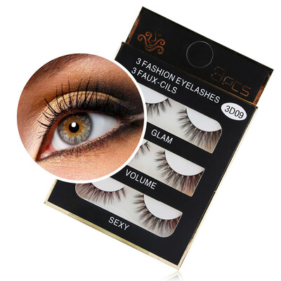 

〖Follure〗1 Box Luxury 3D False Lashes Fluffy Strip Eyelashes Long Natural Party