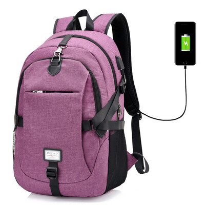 

Canvas backpack mens large-capacity leisure travel bag laptop bag multi-function backpack