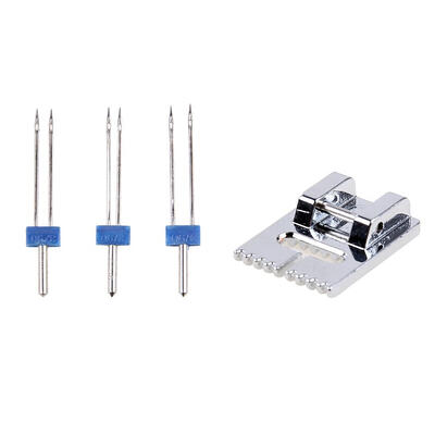 

290 390 490 Sizes Double Twin Needles Wrinkled Sewing Presser Foot
