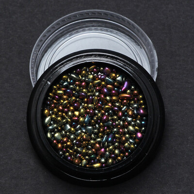 

Toponeto Chameleon Irregular Beads 3D Nail Art Rhinestones Decoration Manicure