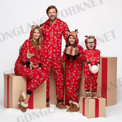 

Family Matching Christmas Pajamas Set Women Baby Kids Sleepwear Nightwear