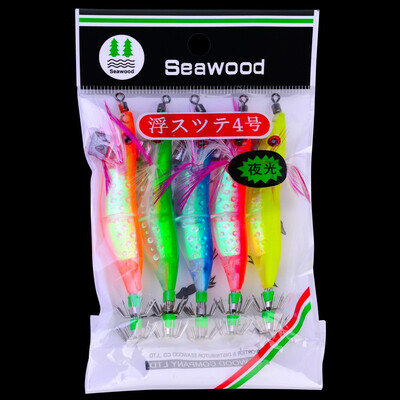 

VISSEN 5pcsset Fishing Lures Squid Shrimp Plastic Hard Bait Artificial With Explosive hook Fly Fishing Minor lURE