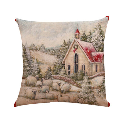 

〖Follure〗Christmas Pillow Covers Embroidery Throw Pillow Cases for Home Car Decorative
