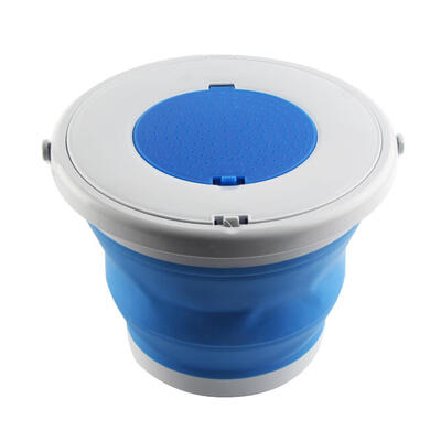 

Folding Bucket with Cover Portable Folding Bucket Car Wash Fishing Bucket