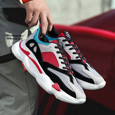 

2019 summer new Korean casual shoes running shoes breathable mesh mesh shoes lightweight mens shoes old tide shoes