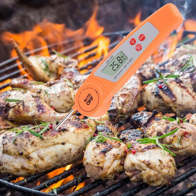 

Greensen 1Pc LCD Meat BBQ Thermometer Folding Digital Kitchen Food Cooking Probe