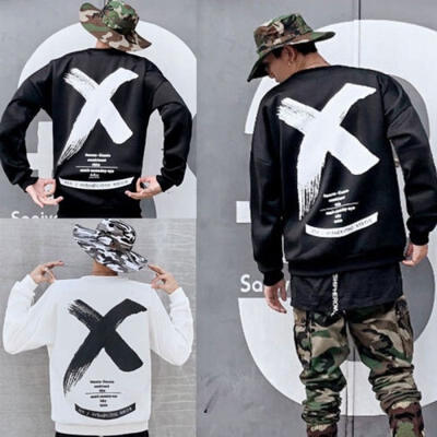 

Men Loose Long Sleeve Pullover Hoodie Top Hooded Sweatshirt Outwear