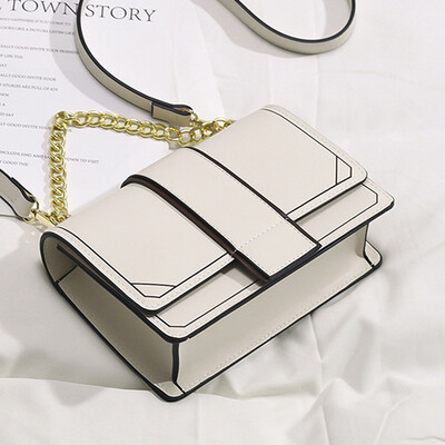 

Womens 2019 spring&summer new trendy Korean version of the fashion 100 small square bag single shoulder oblique span bag hand