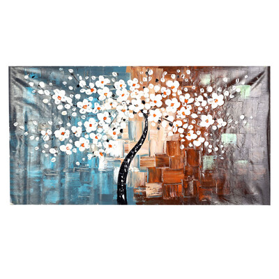 

60120cm Unframed Hand-painted Oil Painting Set Flower Tree Canvas Print Decoration for Home Living Room Bedroom Office Art Pictur