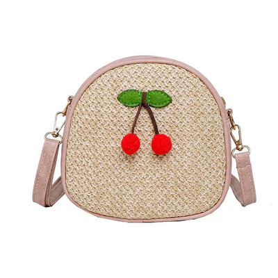 

Tailored Women Ladies Girls Fashion Cherry Straw Shoulder Handbag Purse Crossbody Bags