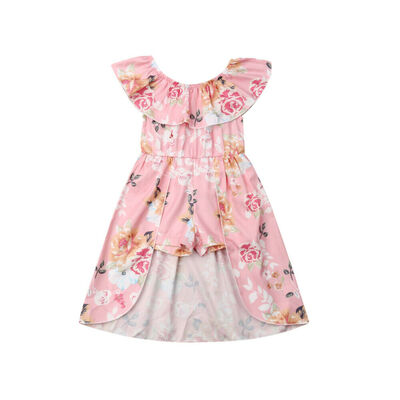 

Summer Toddler Baby Girls Clothes Flower Romper Jumpsuit Outfits Casual Dress