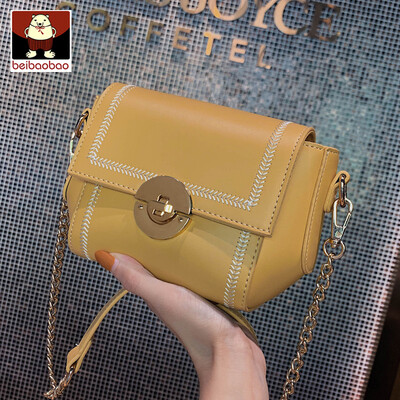 

On the new bag women 2019 new Korean fashion Joker shoulder saddle bag retro chain messenger bag