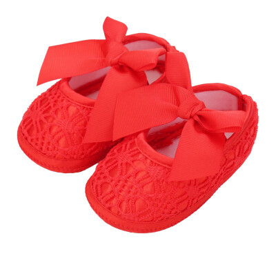 

Baby Shoes Baby Girl Breathable Anti-Slip Shoes With Bowknot Casual Sneakers Toddler Soft Soled First Walkers for Newborns