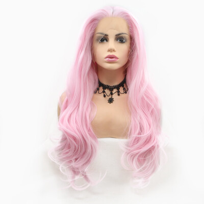 

Dolago Light Colors Natural Wave Synthetic Women Wigs black Lace Front Wig