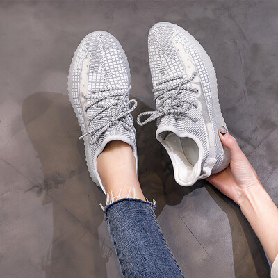 

Yi Dian female net shoes summer new reflective couple models sports shoes casual running shoes