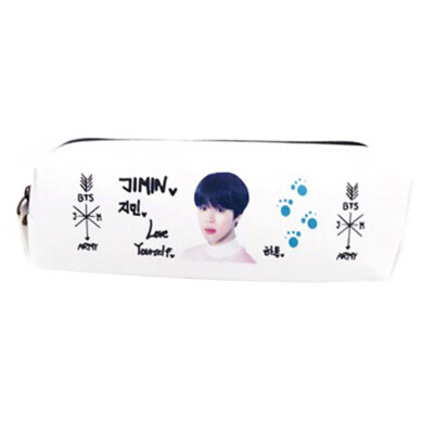 

Kpop BTS Bangtan Boys Pencil Case Cartoon Pouch Coin Bag School Supplies BTS Stationery Gift Zipper Bag