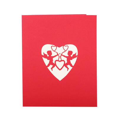 

3D Pop Up Cards Handmade Paper Carving Hollow Greeting Card Valentine Gifts