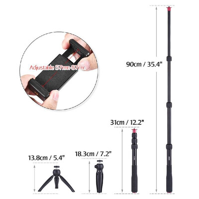 

Andoer Selfie Stick Mini Tripod Phone Tripod Mount Wireless Remote Control for iPhone X87 Plus for Samsung S8 for GoPro He