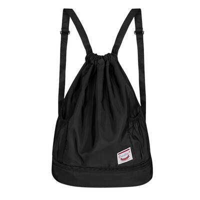 

Tailored Women Nylon Bag Outdoor Fitness Drawstring Beam Mouth Backpack Sports Bag