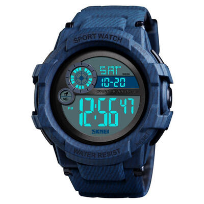 

SKMEI Multifunction Digital Wristwatches Waterproof Men Watch With Resin Strap 1387