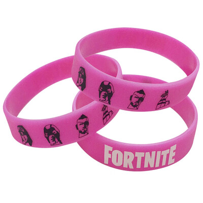 

3 Pcs\Set Fortnite Silicone Wristband Bracelet Party Bag Fillers Luminous Fortnite Bracelets Kids Birthday Party Gift Jewelry