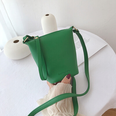 

Advanced foreign gas bag summer simple bucket bag new 2019 Korean version 100 lap bag single shoulder oblique satchel bag