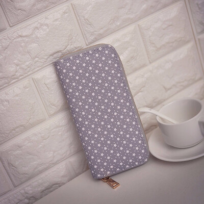 

Tailored Women Stars Pattern Zipper Coin Purse Long Wallet Card Holders Handbag GY