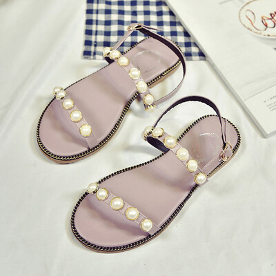 

Sandals Fairy Wind Summer ins Tide Student Flat Bottom with Tender Evening Wind Open-toed Womens Shoes