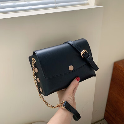 

Qiao Bani 2019 new Korea Dongdaemun fashion retro wind chain flip bag shoulder diagonal diagonal wild handbag