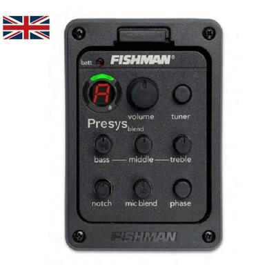

FISHMAN presys blend 301 Dual Mode Guitar Preamp EQ Tuner Piezo Pickup Mic Beat