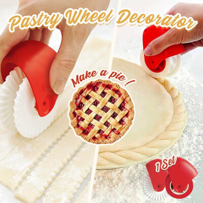 

JPGIF Pizza Pastry Cutter Pastry Pie Decoration Cutter Plastic Wheel Roller
