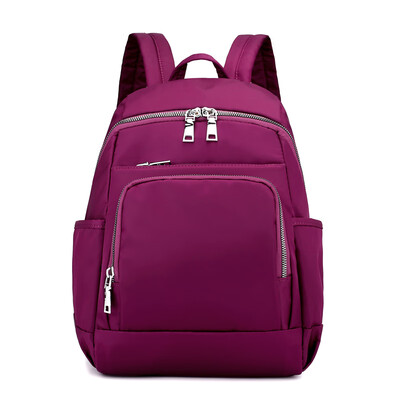 

Oxford double shoulder bag female Korean fashion leisure backpack schoolbag travel capacity