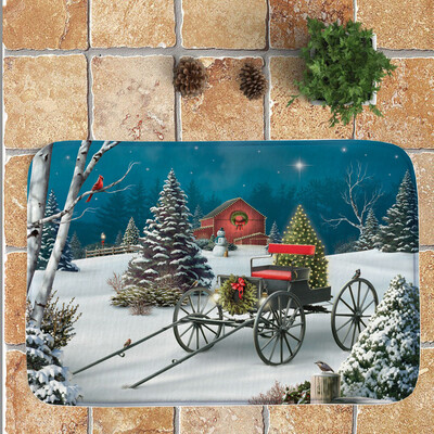 

Tailored Merry Christmas Welcome Doormats Indoor Home Carpets Decor 40x60CM