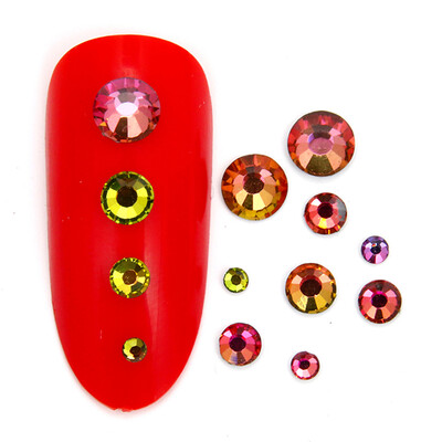 

Toponeto Mixed Round Thin Nail Art Glitter Paillette Nail TipGel Polish Decoration