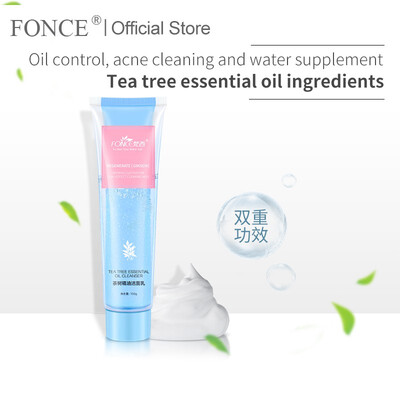 

Fonce Korea Tea Tree Essential Oil Amino Acid Facial Cleanser For Deep Cleaning Removing Mites Removing Acne Controlling Oil