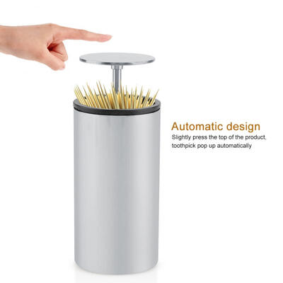 

Greensen Automatic Stainless Steel Toothpick Dispenser Box Holder Container