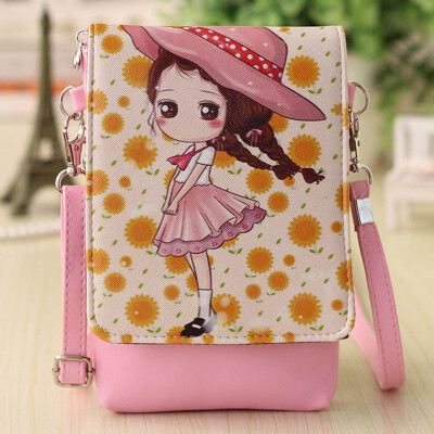 

Kids Shoulder Bags Children Girls Messenger Bag Cartoon Print Princess Handbag Mini PU Leather Crossbody Bags For Child T20