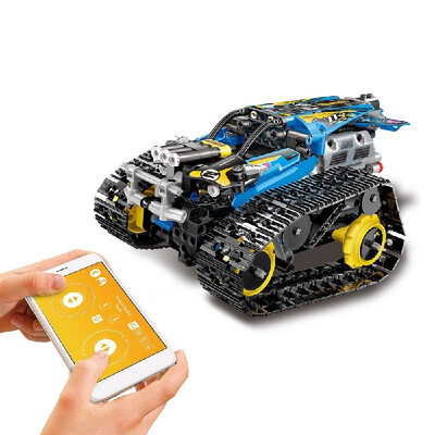 

MoFun 24GHz RC Building Blocks Car DIY Building Kit Car Toy RC Tank RC Stunt Car APP Control Gravity Sensor