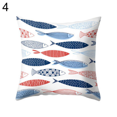 

Fish Arrow Hot Air Balloon Triangle Pillow Case Cushion Cover Sofa Bed Car Decor