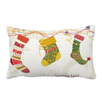 

〖Follure〗Christmas Pillow Sofa Waist Throw Cushion Cover Home Decor A
